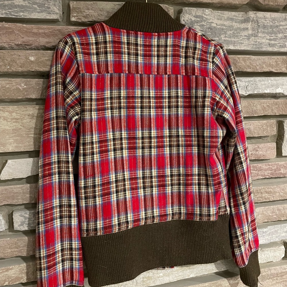 Girls Rip Curl Plaid Jacket - Picture 2 of 3